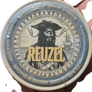 Reuzel Beard Balm Wood & Spice Scent 1.3 oz Tin Hollands Finest Men's Grooming